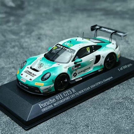 KILOworks Porsche 911 GT3R Force Racing 1:43 Diecast Model Car - collectible scale model car