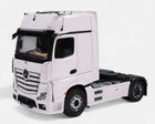 1:18 scale white Mercedes-Benz Actros diecast model truck with detailed cab