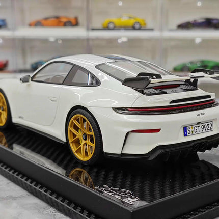 VIP Porsche 911 GT3 GT Silver 1:18 Resin Model Car - detailed model car replica