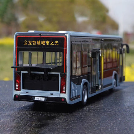 Original Manufacturer King Long XMQ6105G Bus with Lights 1:38 Diecast Model Bus - scale replica for enthusiasts