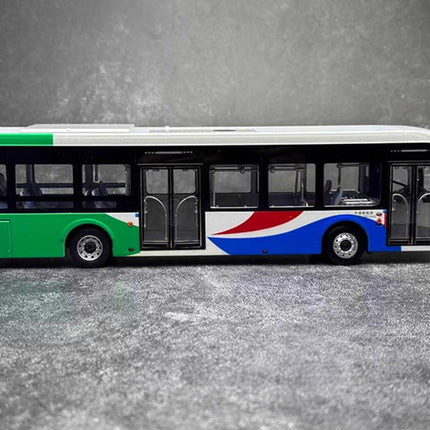 Zhongtong Bus Holding Co., Ltd. Zhongtong N12 (LCK6126EVGRA1) Qingdao Bus 1:43 Diecast Model Bus - scale model collectible pi