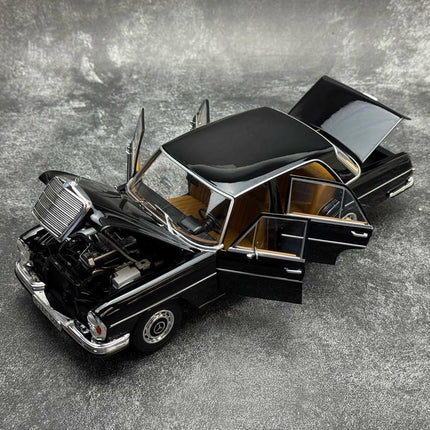 Norev Mercedes-Benz 280 SE 1968 (W108) Black 1:18 Diecast Model Car - collector edition scale model
