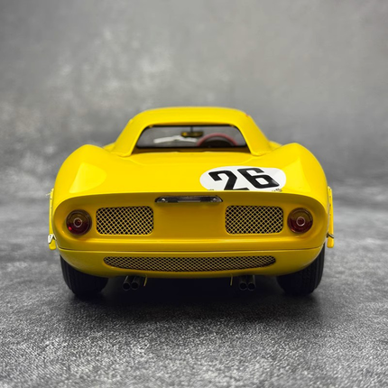 CMC Ferrari 250 LM #26 Classic Racing Yellow 1:18 Diecast Model Car - collectible scale model car