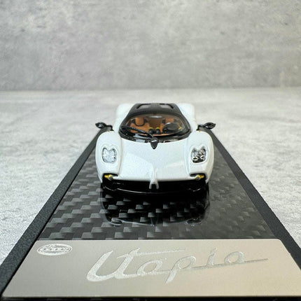 LCD Model Pagani Utopia White 1:64 Diecast Model Car - collectible scale model car