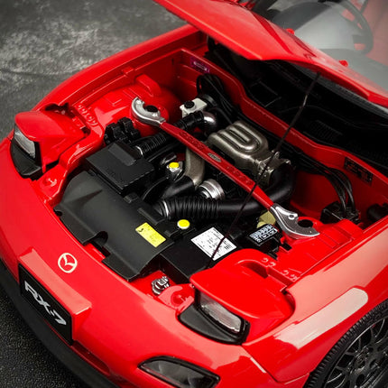 Polar Master Mazda RX-7 Spirit R Red 1:18 Diecast Model Car - scale model collectible piece