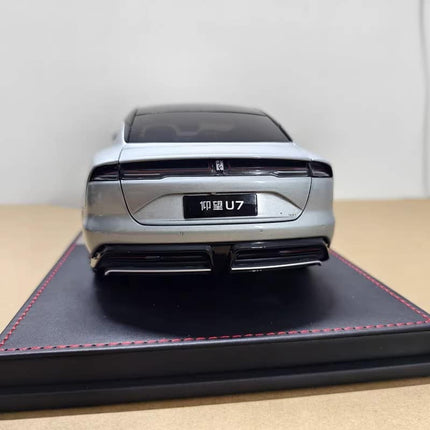 Original Manufacturer Original BYD Yangwang U7 Electric Hypercar Silver 1:18 Diecast Model Car - collectible scale model car