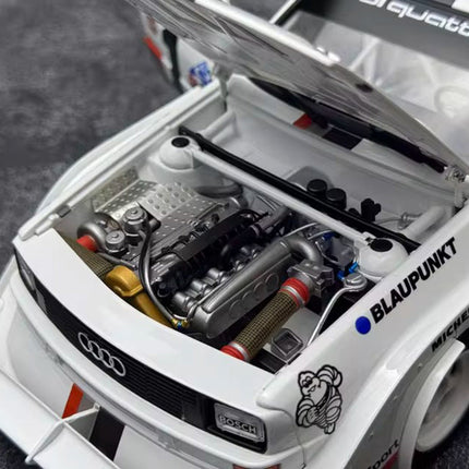 AutoArt 1986 Audi Quattro S1 Rally Monte Carlo 1:18 Diecast Model Car - showroom-quality model replica