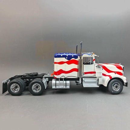 Road Kings Kenworth W900 American Heavy Truck Tractor Head 1:18 Diecast Model Truck - collectible scale model car