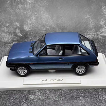 Norev Ford Fiesta XR2 1981 Blue Sealed Body 1:18 Diecast Model Car - premium collector scale model