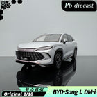 Original Model BYD Song L DM-i 2025 Ice Amber Blue 1:18 Diecast Model Car - detailed collector display model