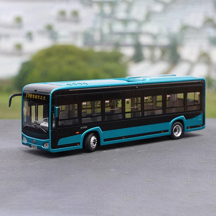 Original Manufacturer King Long XMQ6105G Bus with Lights 1:38 Diecast Model Bus - fine detailed model replica