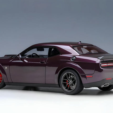 AutoArt Dodge Challenger R/T Wide Body 2018 Purple 1:18 Diecast Model Car - scale model for display