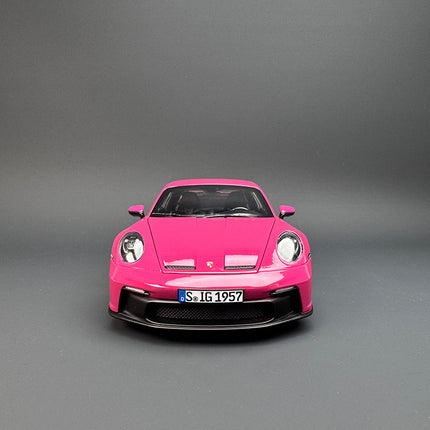 Norev Porsche 911 GT3 Rose Red 1:18 Diecast Model Car - showroom-quality model replica
