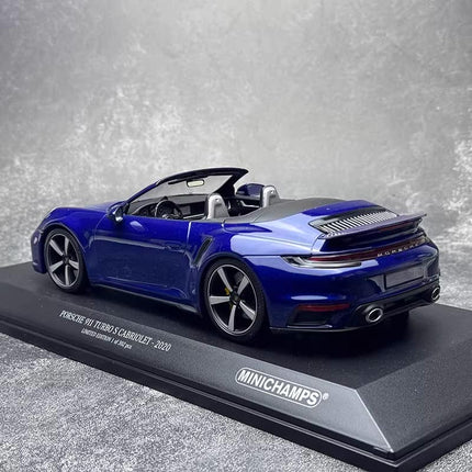 Minichamps Porsche 911 (992) Turbo S Cabriolet 2020 1:18 Diecast Model Car - hand-finished display model