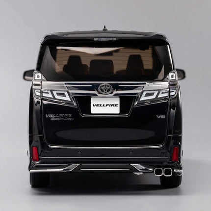 KengFai Toyota Vellfire 2021 Black 1:18 Diecast Model Car - scale model for display