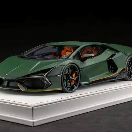 Perfected Form Mechanics Lamborghini Revuelto Green 1:18 Resin Model Car - premium collector scale model