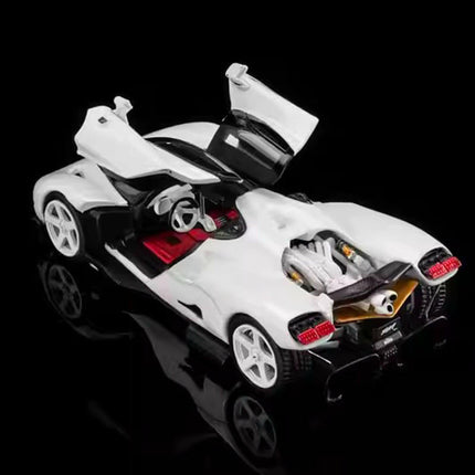 Motorhelix Nilu27 White 1:64 Diecast Model Car - scale model collectible piece
