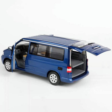 Norev Volkswagen VW California (2003) Ravenna Blue 1:18 Diecast Model Car - showroom-quality model replica