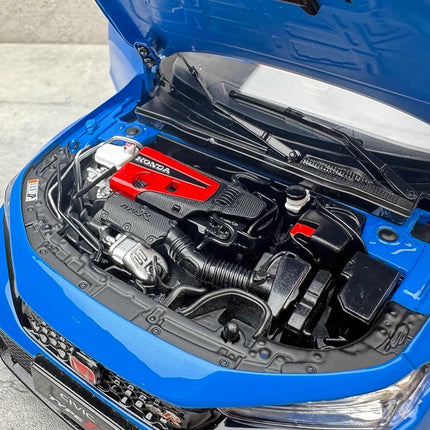 Paudi Honda Civic FL5 Blue 1:18 Diecast Model Car - detailed die-cast style model