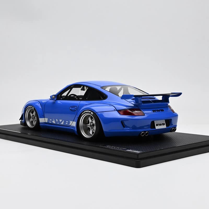 Ignition Model Porsche RWB 997 Widebody Blue 1:18 Resin Model Car - collector edition scale model