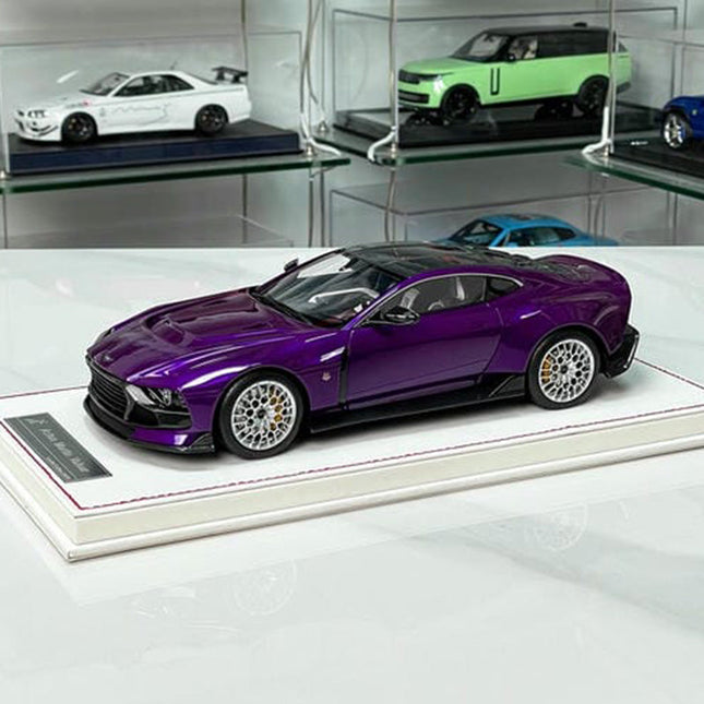 Runner Aston Martin Valour Purple 1:18 Resin Model Car - detailed collector display model