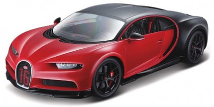 Red and black diecast model car, 1:18 scale, luxury sports car with detailed exterior