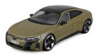 1:18 scale olive green Audi RS e-tron GT diecast model car with black roof