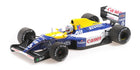 1:18 scale diecast Formula 1 Williams Renault model car, blue and yellow racing livery
