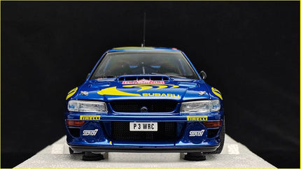 AutoArt Subaru WRC Rally Blue #3 1:18 Diecast Model Car - showroom-quality model replica