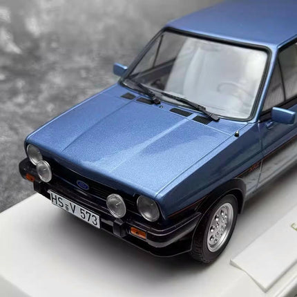 Norev Ford Fiesta XR2 1981 Blue Sealed Body 1:18 Diecast Model Car - scale model collectible piece