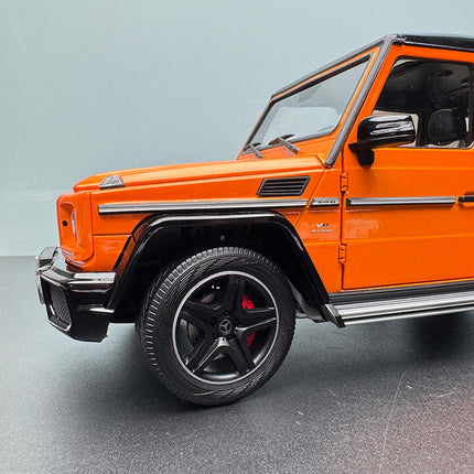 Almost Real Mercedes-Benz G63 2017 Orange 1:18 Diecast Model Car - scale model collectible piece