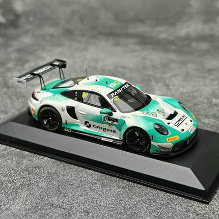 KILOworks Porsche 911 GT3R Force Racing 1:43 Diecast Model Car - premium collector scale model