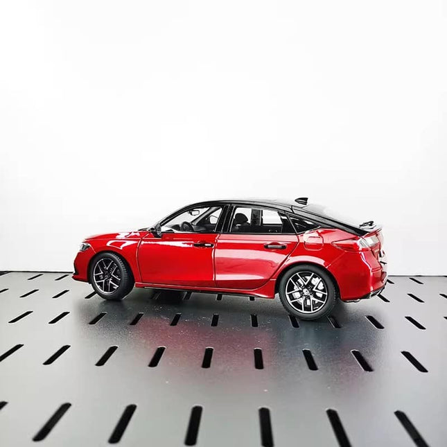 Paudi 2023 Dongfeng Honda Civic Hatchback Red 1:18 Diecast Model Car - studio product photo of the scale model