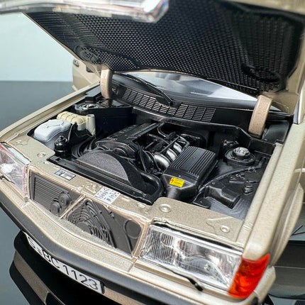 Norev Mercedes-Benz 190E 2.3-16 1984 Gold 1:18 Diecast Model Car - collector edition scale model