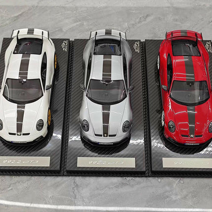 VIP Porsche 911 GT3 GT Silver 1:18 Resin Model Car - detailed die-cast style model