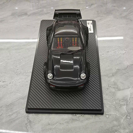 Ignition Model Porsche 964 RWB Blackbird Wangan Black 1:18 Resin Model Car - premium collector scale model