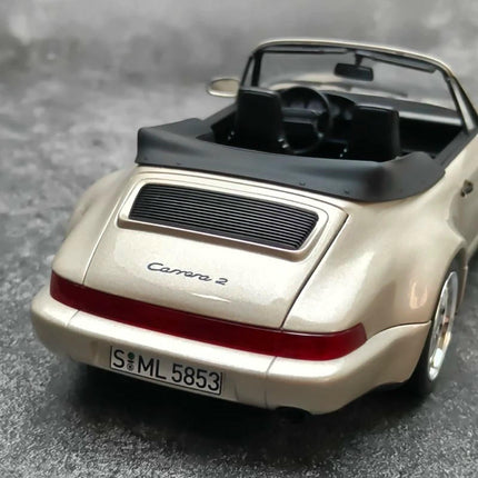 Norev Porsche 911 Carrera 2 Turbo 1992 Gold 1:18 Diecast Model Car - premium collector scale model
