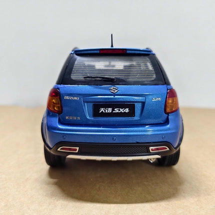 Original Suzuki SX4 Blue 1:18 Diecast Model Car - scale model for display