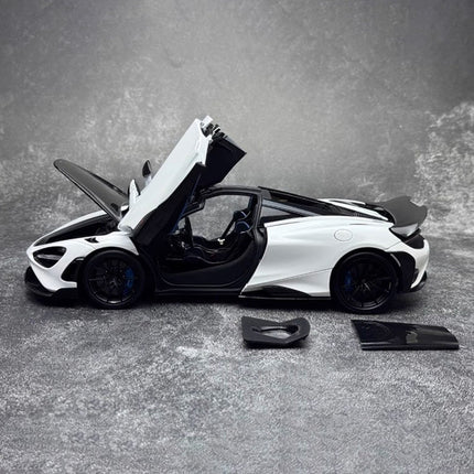 HPD McLaren 765LT Red 1:18 Diecast Model Car - premium scale model collectible
