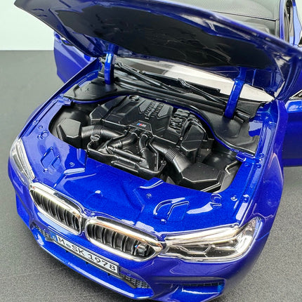 Norev BMW M5 F90 M Power Alpine Blue 1:18 Diecast Model Car - collector edition scale model