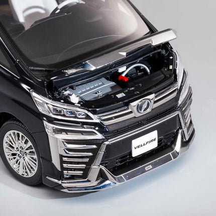 KengFai Toyota Vellfire 2021 Black 1:18 Diecast Model Car - showroom-quality model replica