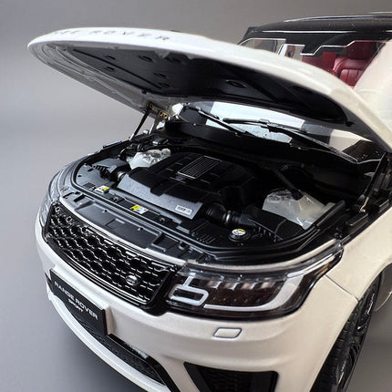 Whelart Land Rover Range Rover Sport White 1:18 Diecast Model Car - collector edition scale model