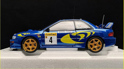 AutoArt Subaru WRC Rally Blue #3 1:18 Diecast Model Car - detailed studio model shot