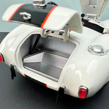 YX Car Model Shelby Cobra 427 S/C White No. 91 1:18 Diecast Model Car - showroom-quality model replica