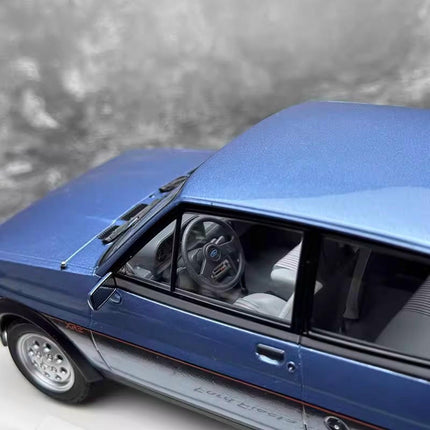Norev Ford Fiesta XR2 1981 Blue Sealed Body 1:18 Diecast Model Car - hand-finished display model
