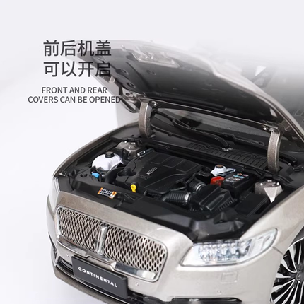 Original Manufacturer Lincoln Continental White 1:18 Diecast Model Car - scale model for display