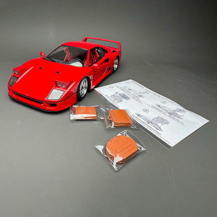 Montage Ferrari F40 Standard Red 1:18 Diecast Model Car - premium collector scale model