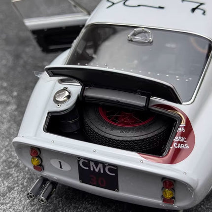 CMC Ferrari 250 GTO 30th Anniversary Signature Edition White M-288 1:18 Diecast Model Car - detailed model car replica