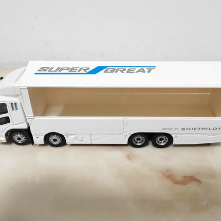 Original Manufacturer Mitsubishi Fuso Supergreat Truck Openable Door 1:43 Diecast Model Truck - showroom-quality model replic