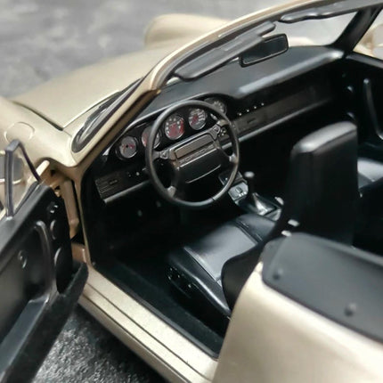 Norev Porsche 911 Carrera 2 Turbo 1992 Gold 1:18 Diecast Model Car - showroom-quality model replica